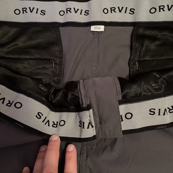 Orvis Stretch Performance Pants Mens 40x32 Gray Water Repellent Stretch Outdoor - Picture 7 of 7